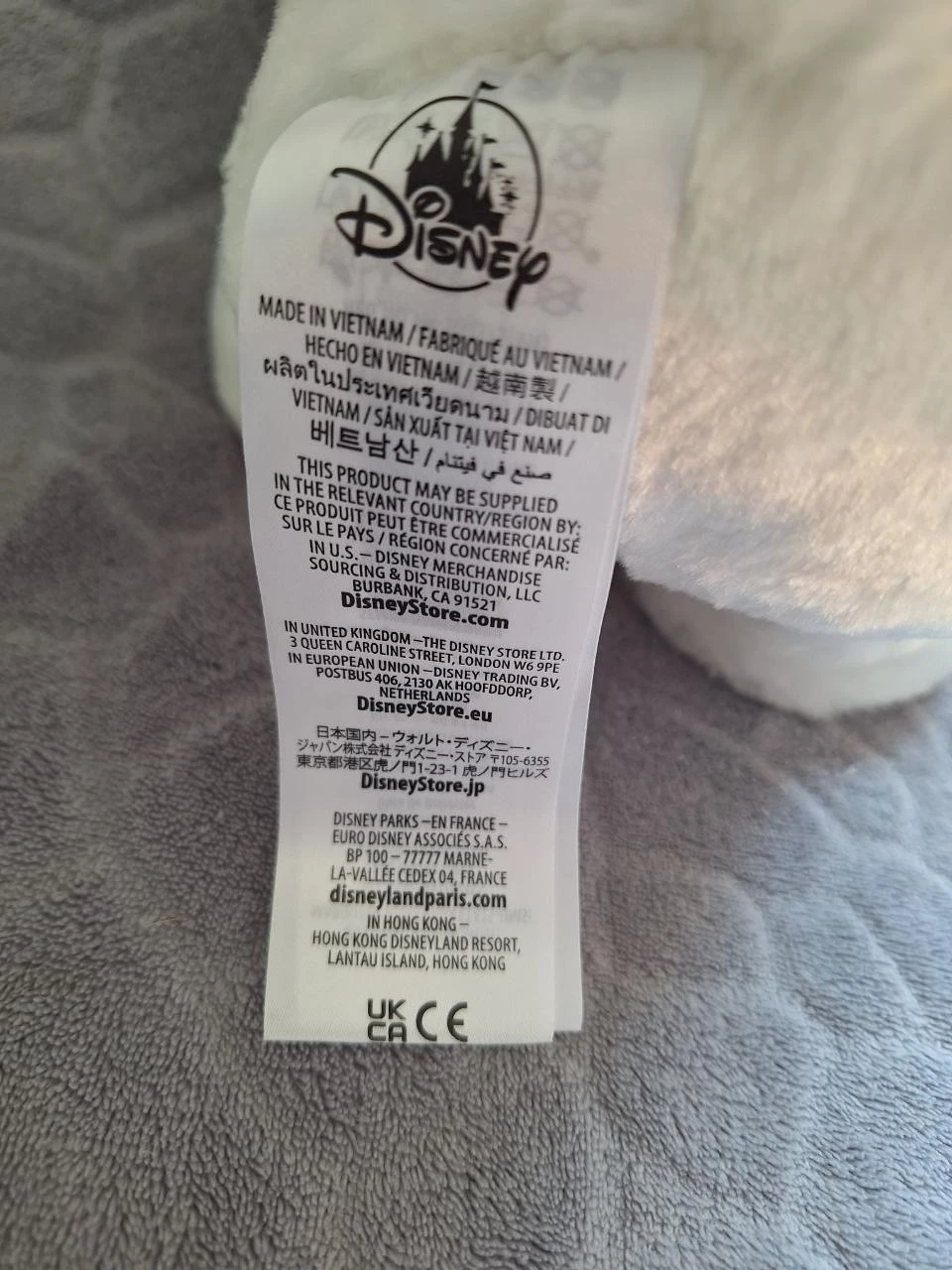Doudou Disney – Lapin Blanc – Nœud Rose – dès la naissance – photo 4